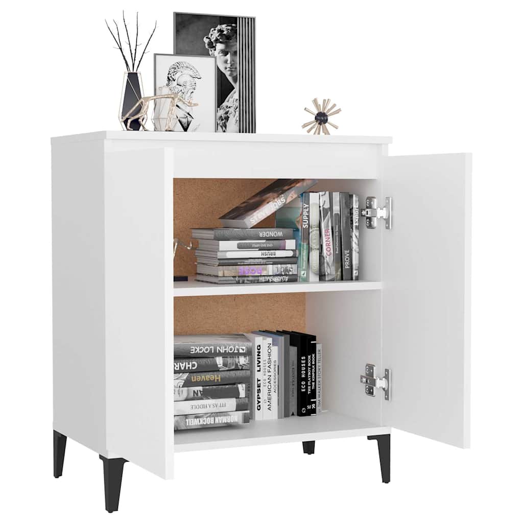 806076 vidaXL Sideboard White 60x35x70 cm Engineered Wood