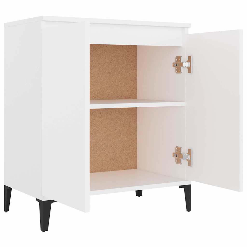 806076 vidaXL Sideboard White 60x35x70 cm Engineered Wood