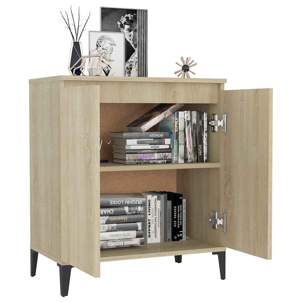 806079 vidaXL Sideboard Sonoma Oak 60x35x70 cm Engineered Wood