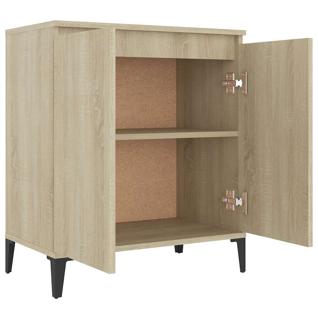 806079 vidaXL Sideboard Sonoma Oak 60x35x70 cm Engineered Wood