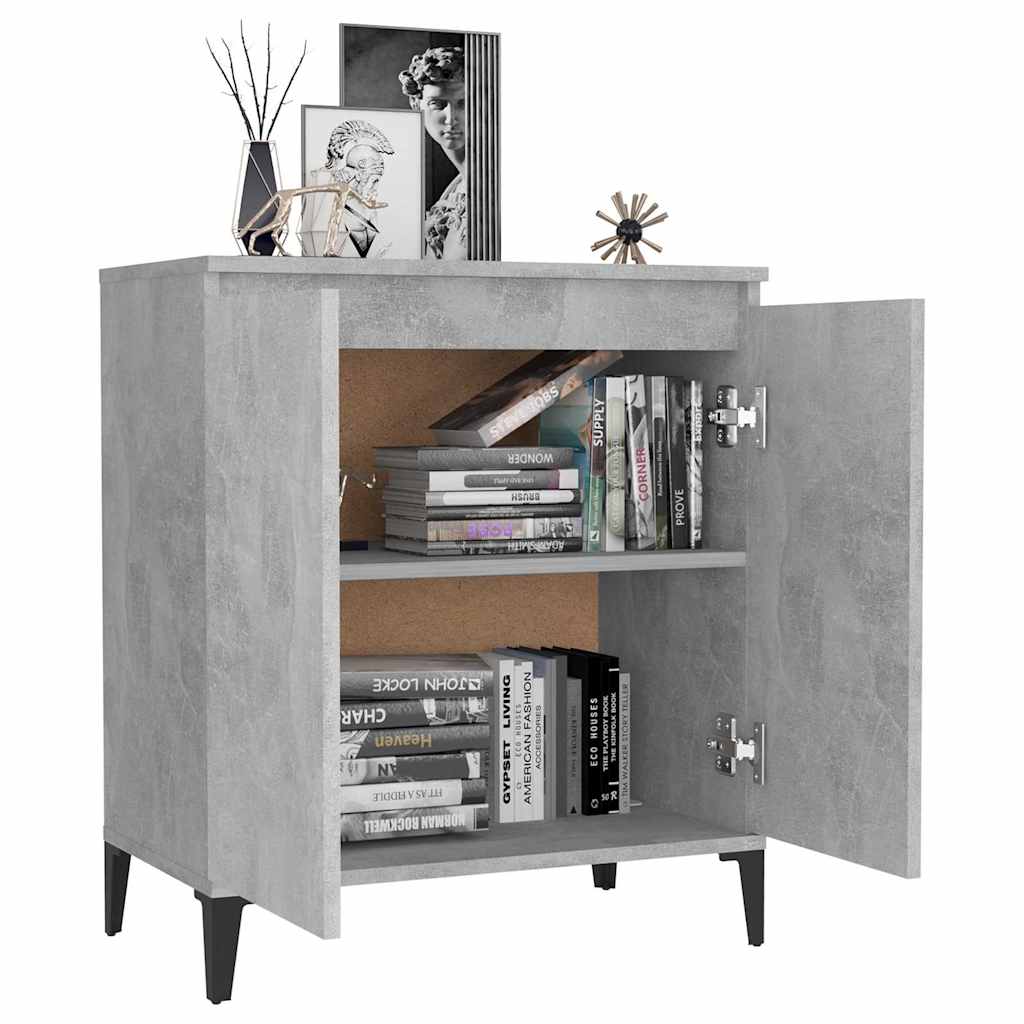 806080 vidaXL Sideboard Concrete Grey 60x35x70 cm Engineered Wood