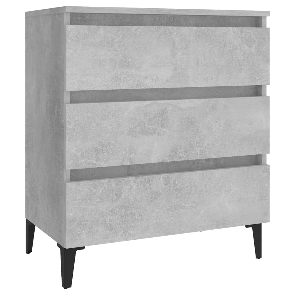 vidaXL Sideboard Concrete Grey 60x35x69 cm Engineered Wood