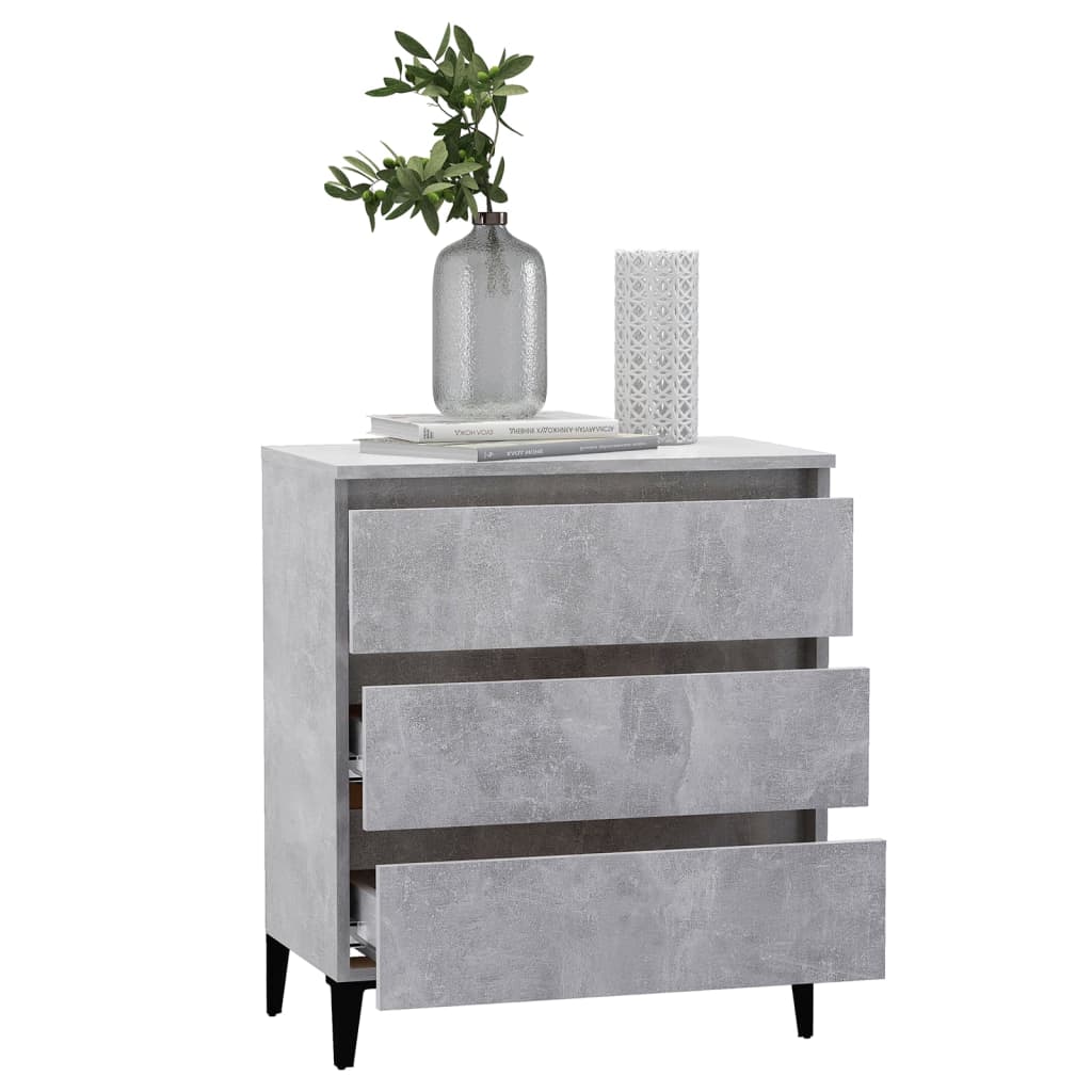 vidaXL Sideboard Concrete Grey 60x35x69 cm Engineered Wood