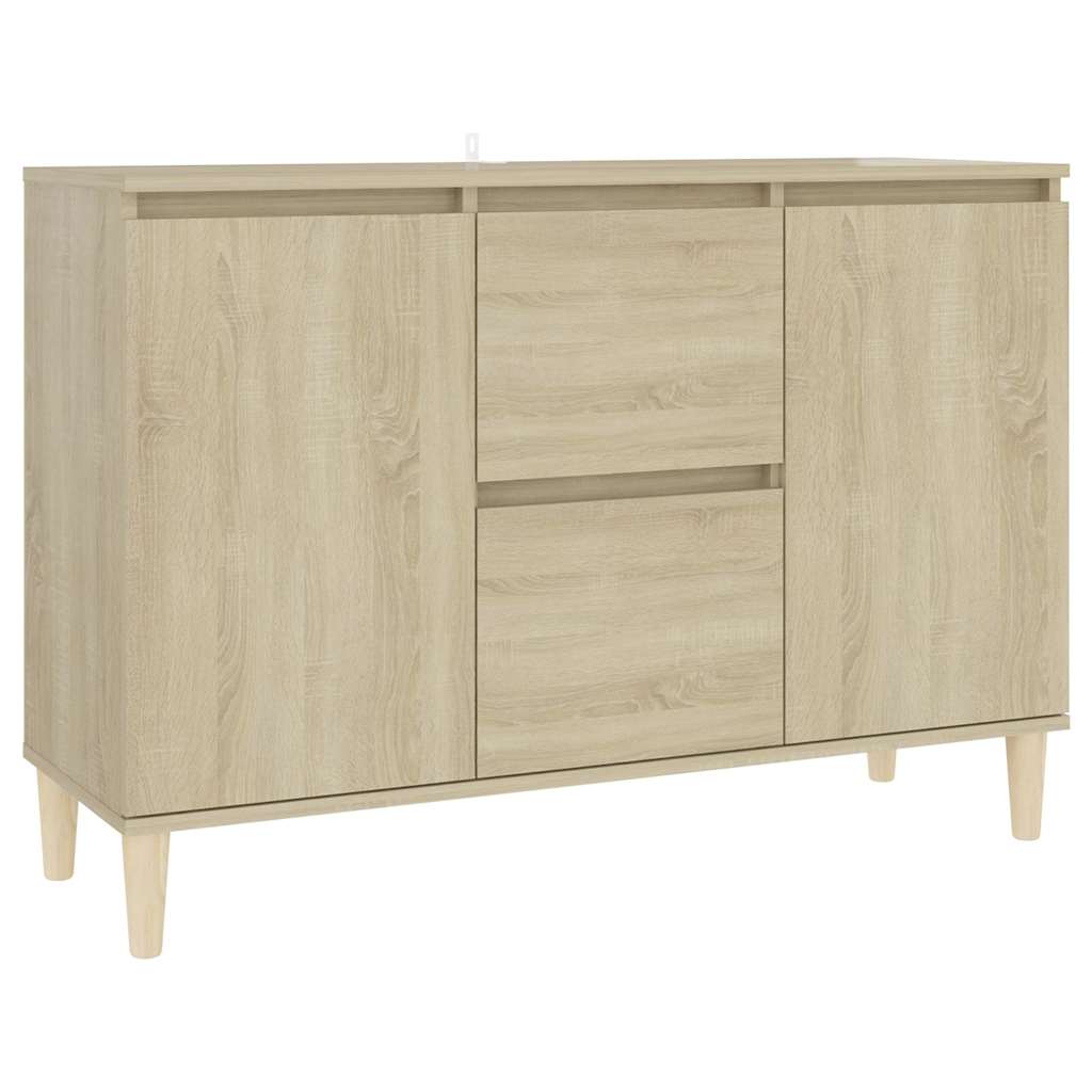 806106 vidaXL Sideboard Sonoma Oak 101x35x70 cm Engineered Wood