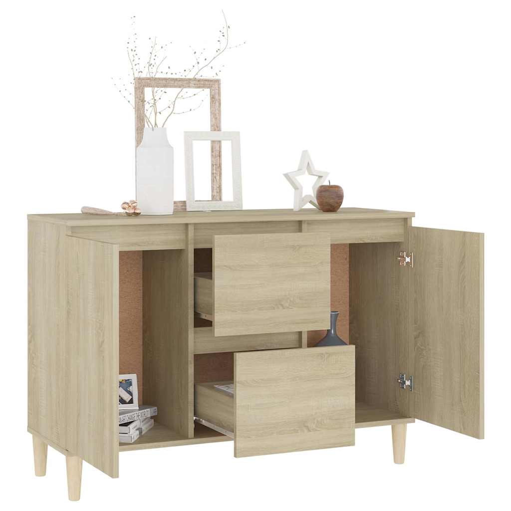806106 vidaXL Sideboard Sonoma Oak 101x35x70 cm Engineered Wood