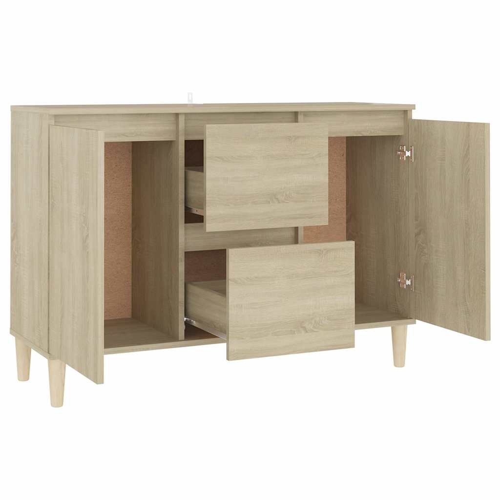 806106 vidaXL Sideboard Sonoma Oak 101x35x70 cm Engineered Wood