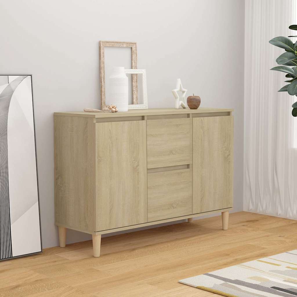 806106 vidaXL Sideboard Sonoma Oak 101x35x70 cm Engineered Wood