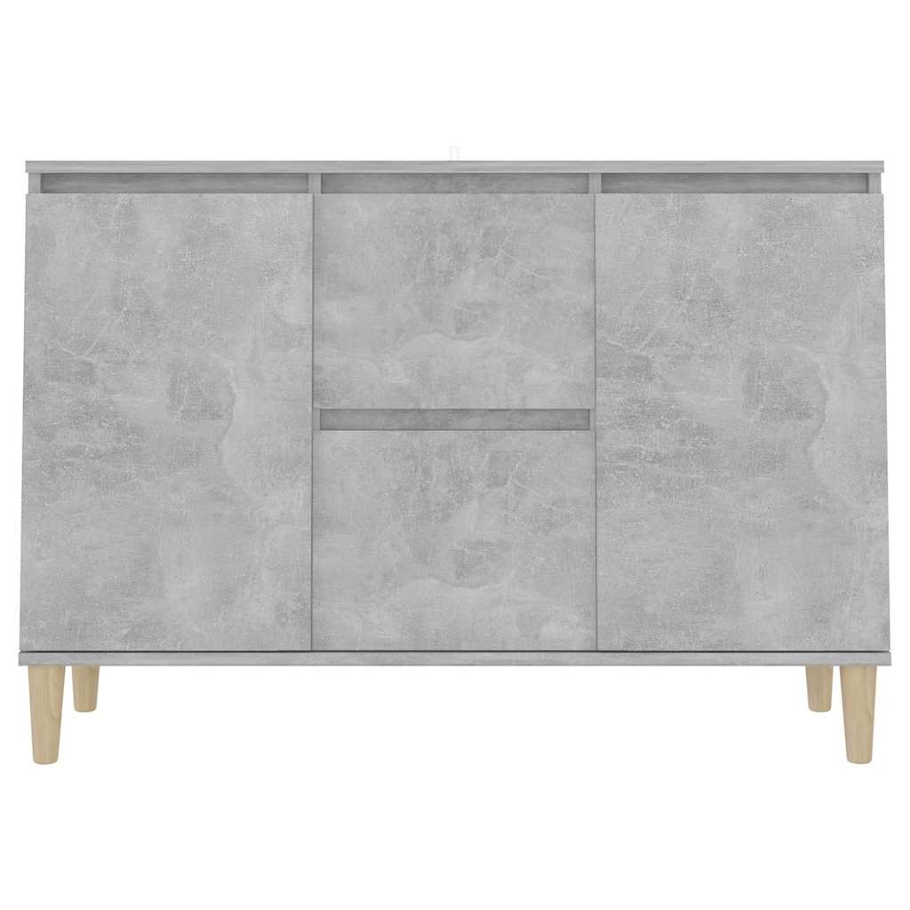 806107 vidaXL Sideboard Concrete Grey 101x35x70 cm Engineered Wood