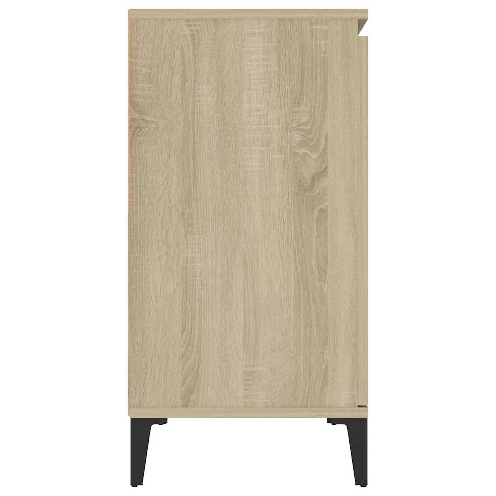 806115 vidaXL Sideboard Sonoma Oak 102x35x70 cm Engineered Wood