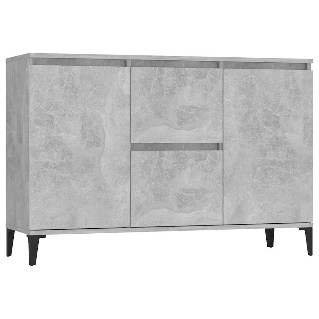 806116 vidaXL Sideboard Concrete Grey 102x35x70 cm Engineered Wood