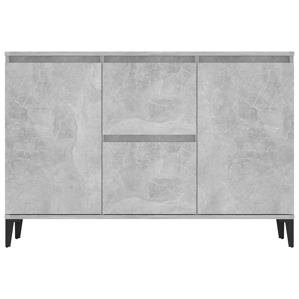 Sideboard Concrete Grey 102x35x70 cm Engineered Wood