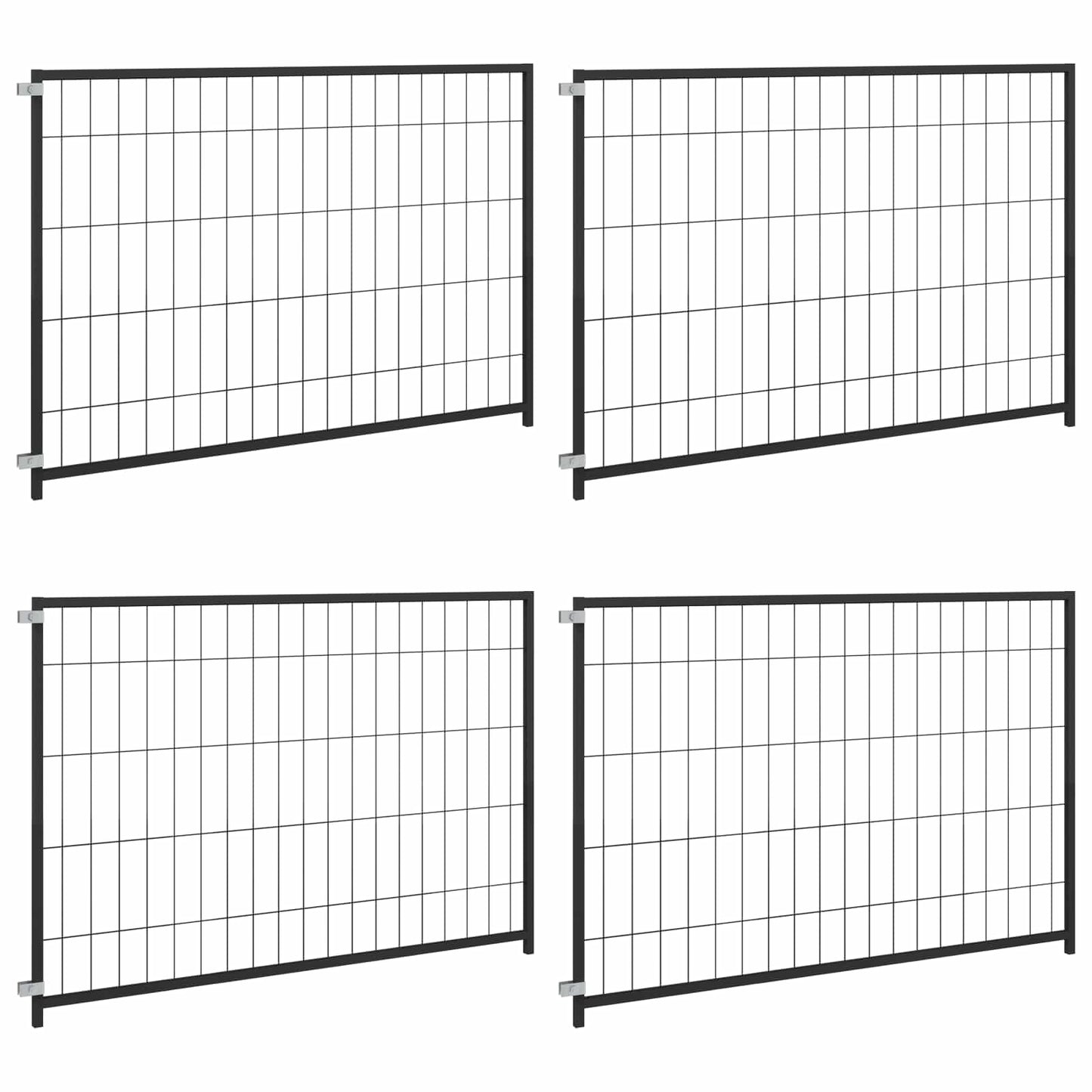 Animal Cage without Door Black 300 x 100 x 70 cm Steel