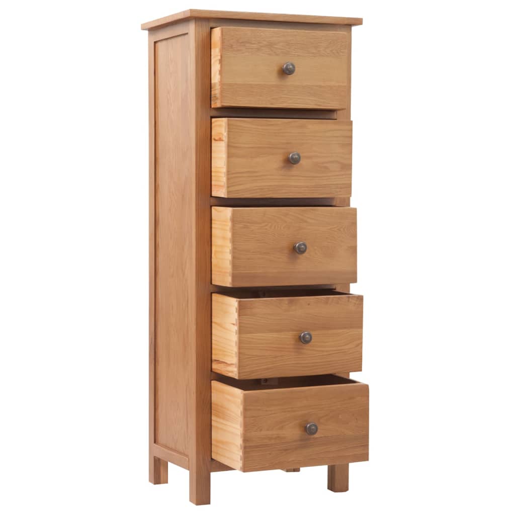 Tall Chest Of Drawers | Oak | Solid oak wood, MDF | Tall