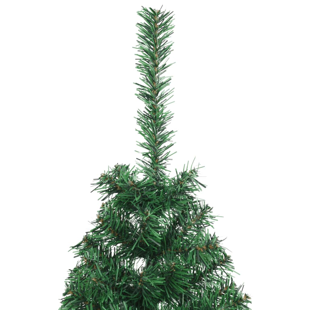 vidaXL Artificial Half Christmas Tree with Stand Green 120 cm PVC