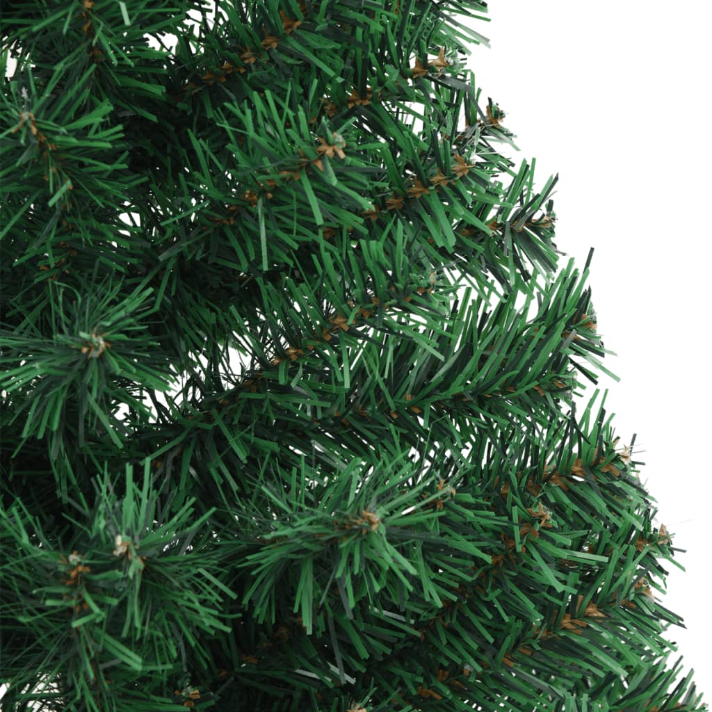 vidaXL Artificial Half Christmas Tree with Stand Green 120 cm PVC