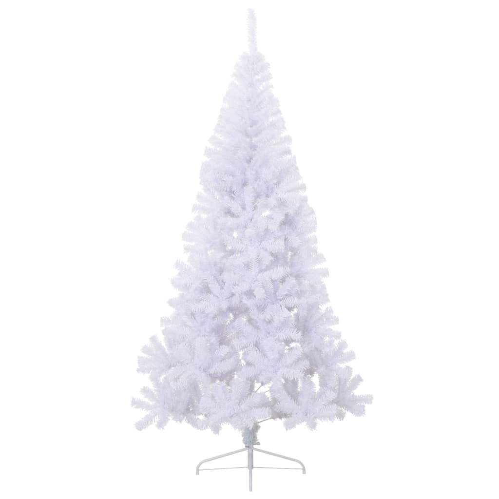 vidaXL Artificial Half Christmas Tree with Stand White 180 cm PVC