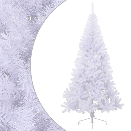 vidaXL Artificial Half Christmas Tree with Stand White 240 cm PVC