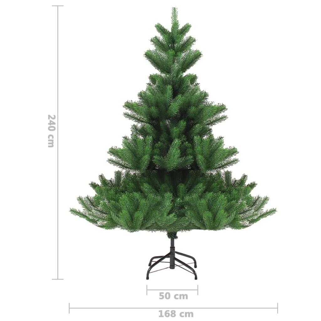 vidaXL Nordmann Fir Artificial Christmas Tree Green 240 cm