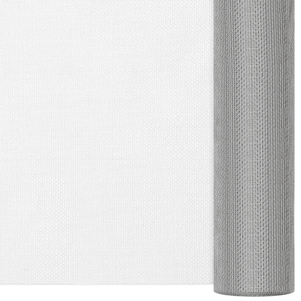 Mesh Screen Stainless Steel 80x2000 cm Silver