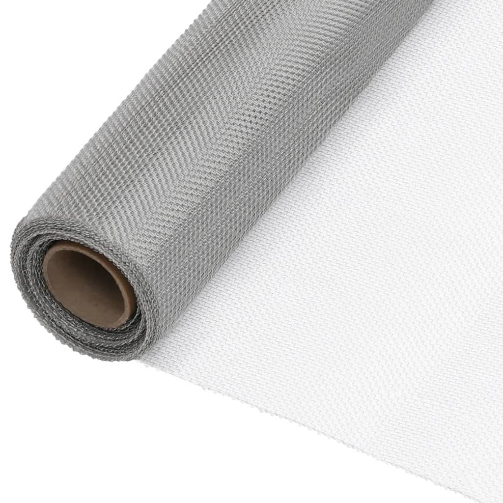 Mesh Screen Stainless Steel 100x2000 cm Silver