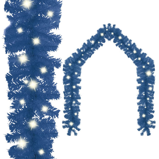 vidaXL Christmas Garland with LED Lights 5 m Blue