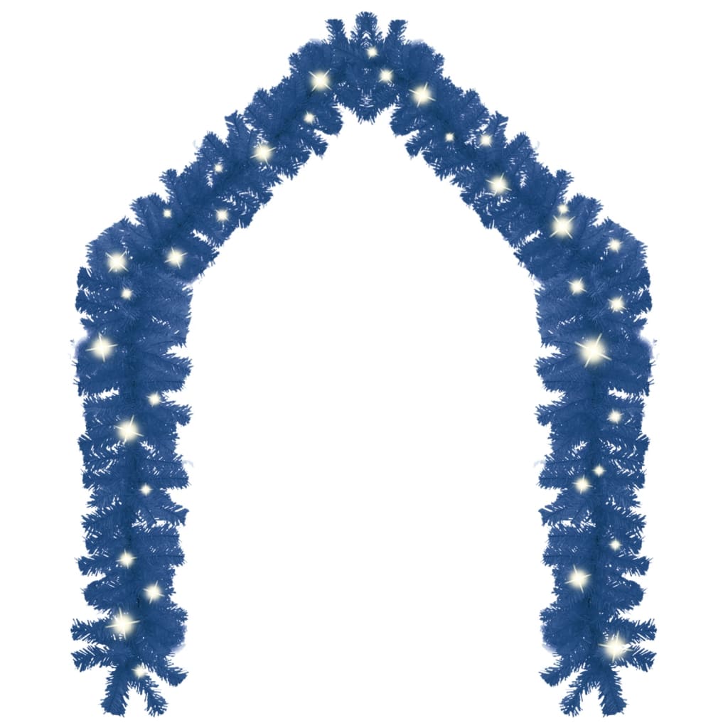 vidaXL Christmas Garland with LED Lights 5 m Blue