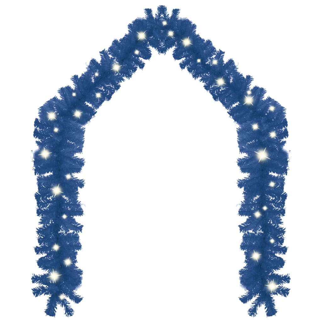 vidaXL Christmas Garland with LED Lights 10 m Blue