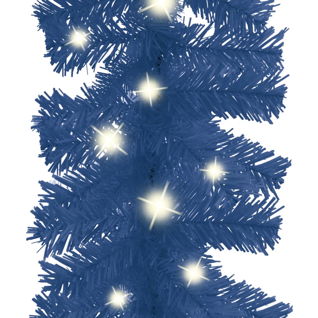 vidaXL Christmas Garland with LED Lights 10 m Blue