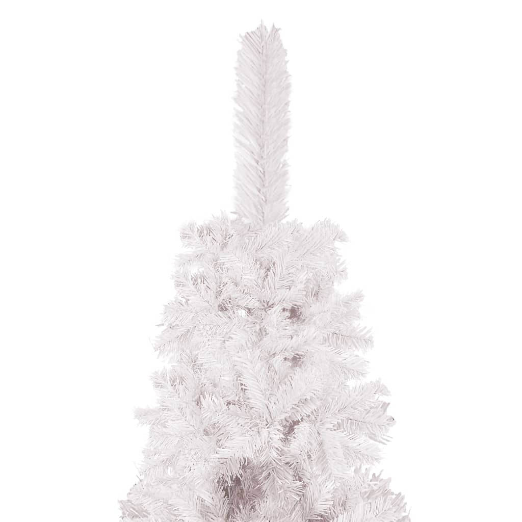 vidaXL Slim Christmas Tree White 150 cm