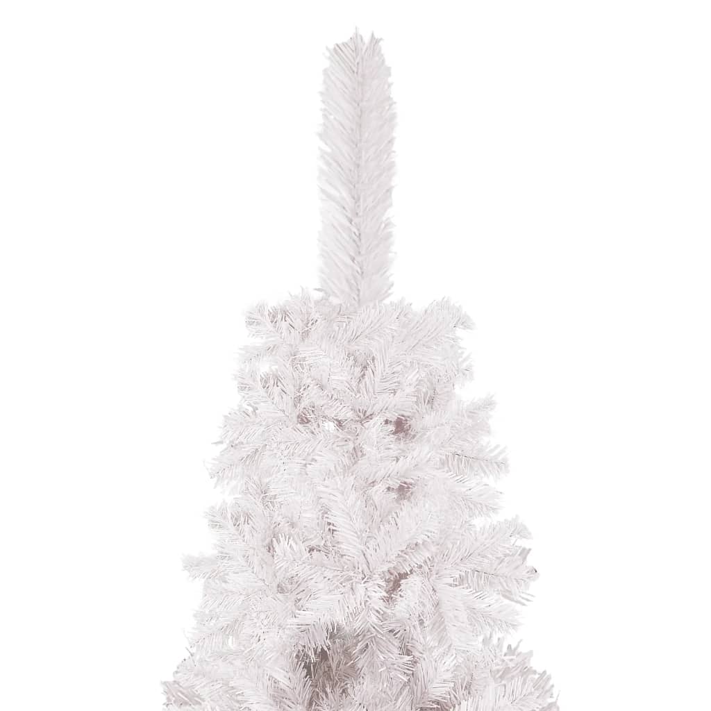 vidaXL Slim Christmas Tree White 180 cm