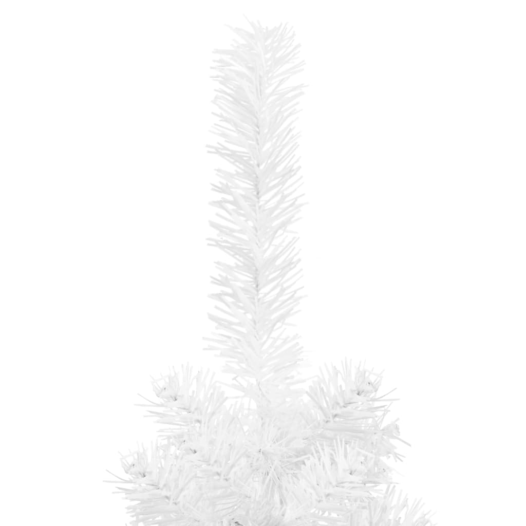 vidaXL Slim Christmas Tree White 210 cm