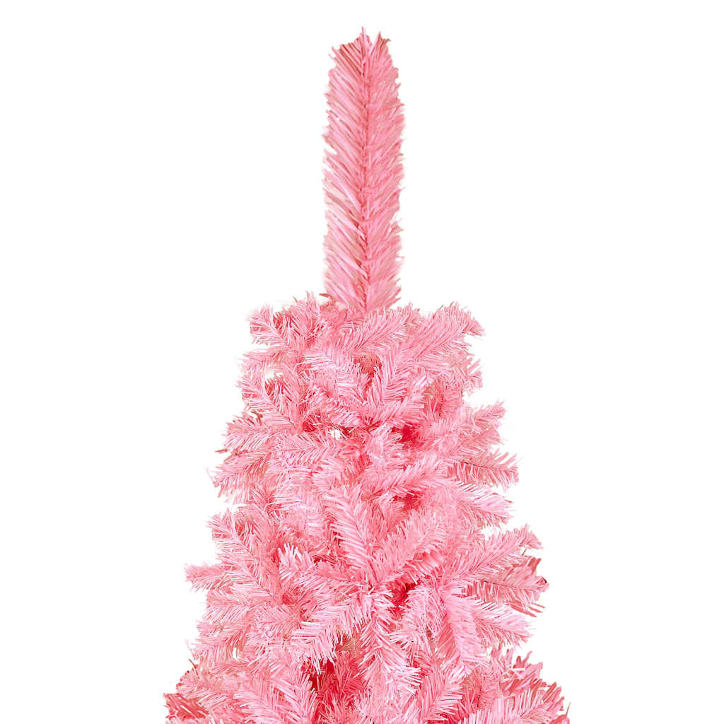 vidaXL Slim Christmas Tree Pink 150 cm