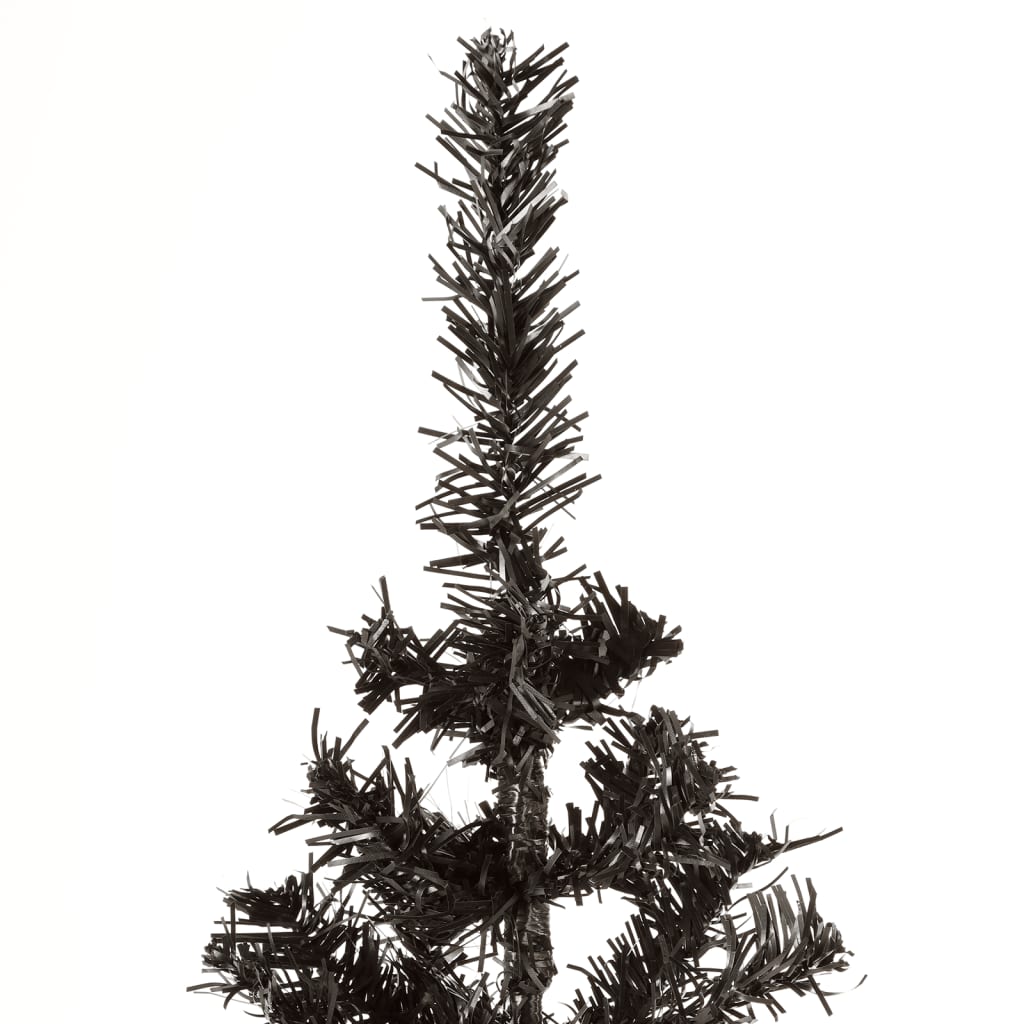 vidaXL Slim Christmas Tree Black 120 cm