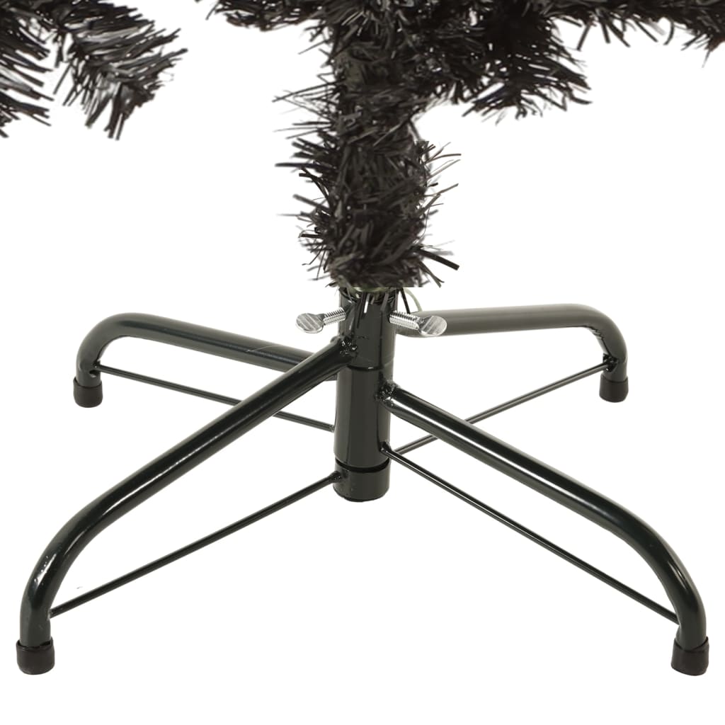 vidaXL Slim Christmas Tree Black 150 cm