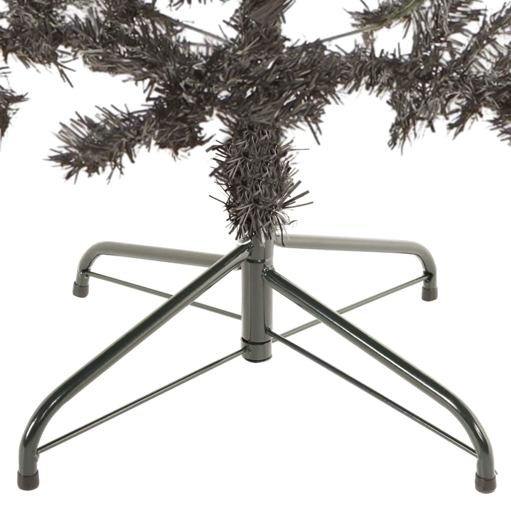 vidaXL Slim Christmas Tree Black 180 cm