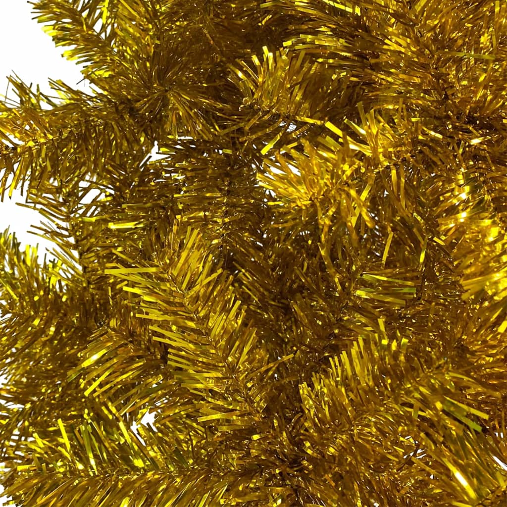 vidaXL Slim Christmas Tree Gold 120 cm