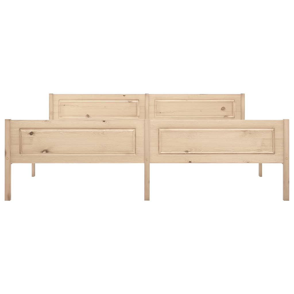 Bed Frame | Natural Wood | Solid pine wood, plywood | Super King