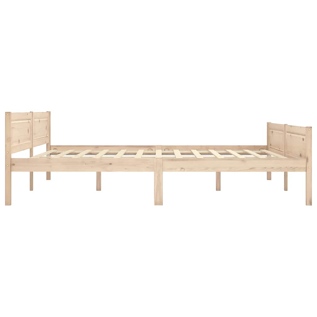 Bed Frame | Natural Wood | Solid pine wood, plywood | Super King