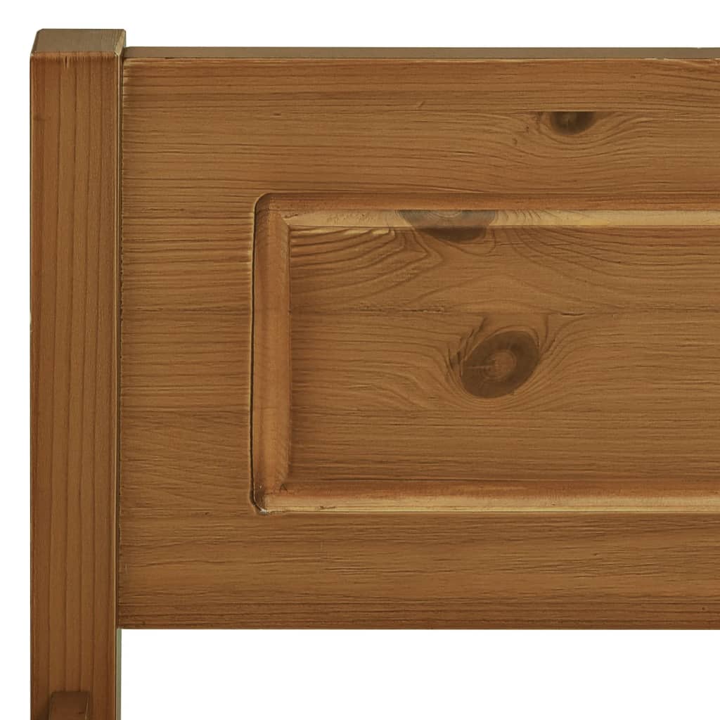 Bed Frame | Honey Brown | Solid Pine Wood, Plywood | Double | Bed Frame
