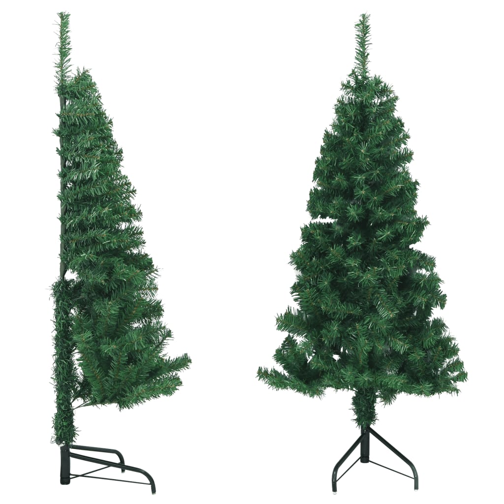 vidaXL Corner Artificial Christmas Tree Green 150 cm PVC