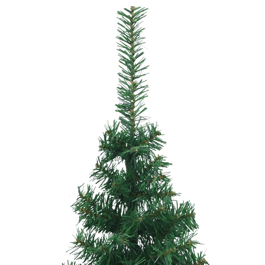 vidaXL Corner Artificial Christmas Tree Green 240 cm PVC