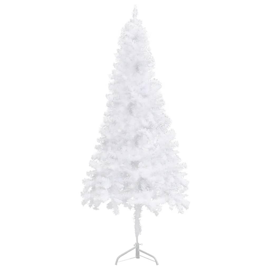 vidaXL Corner Artificial Christmas Tree White 150 cm PVC