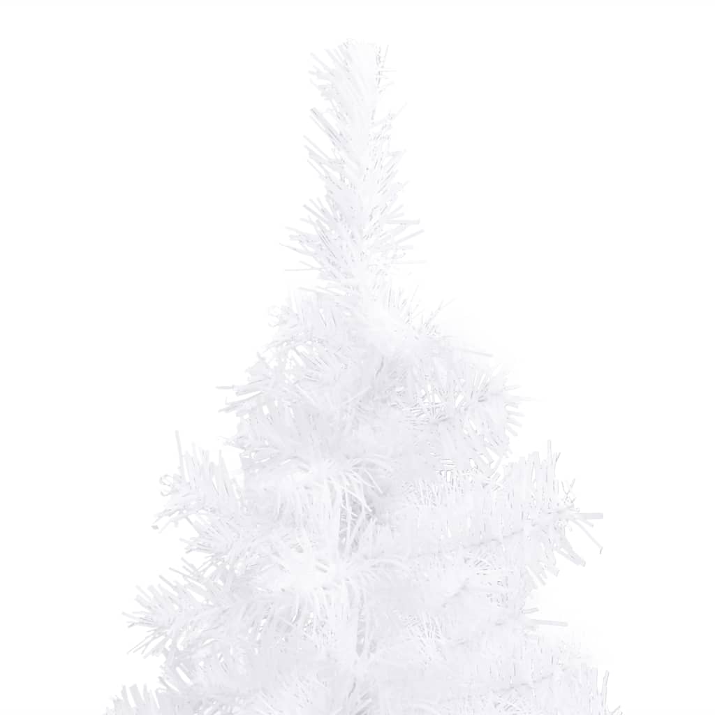 vidaXL Corner Artificial Christmas Tree White 180 cm PVC