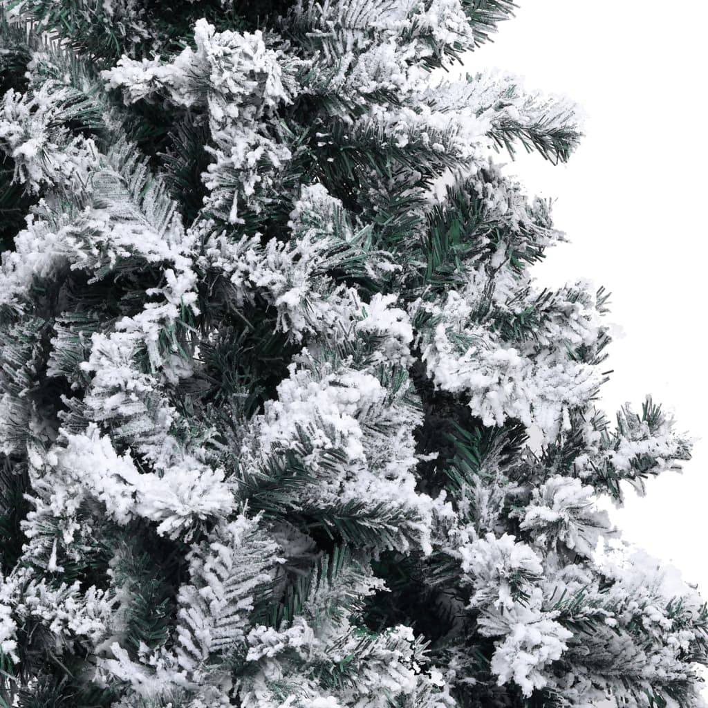 vidaXL Artificial Christmas Tree with Flocked Snow Green 400cm PVC