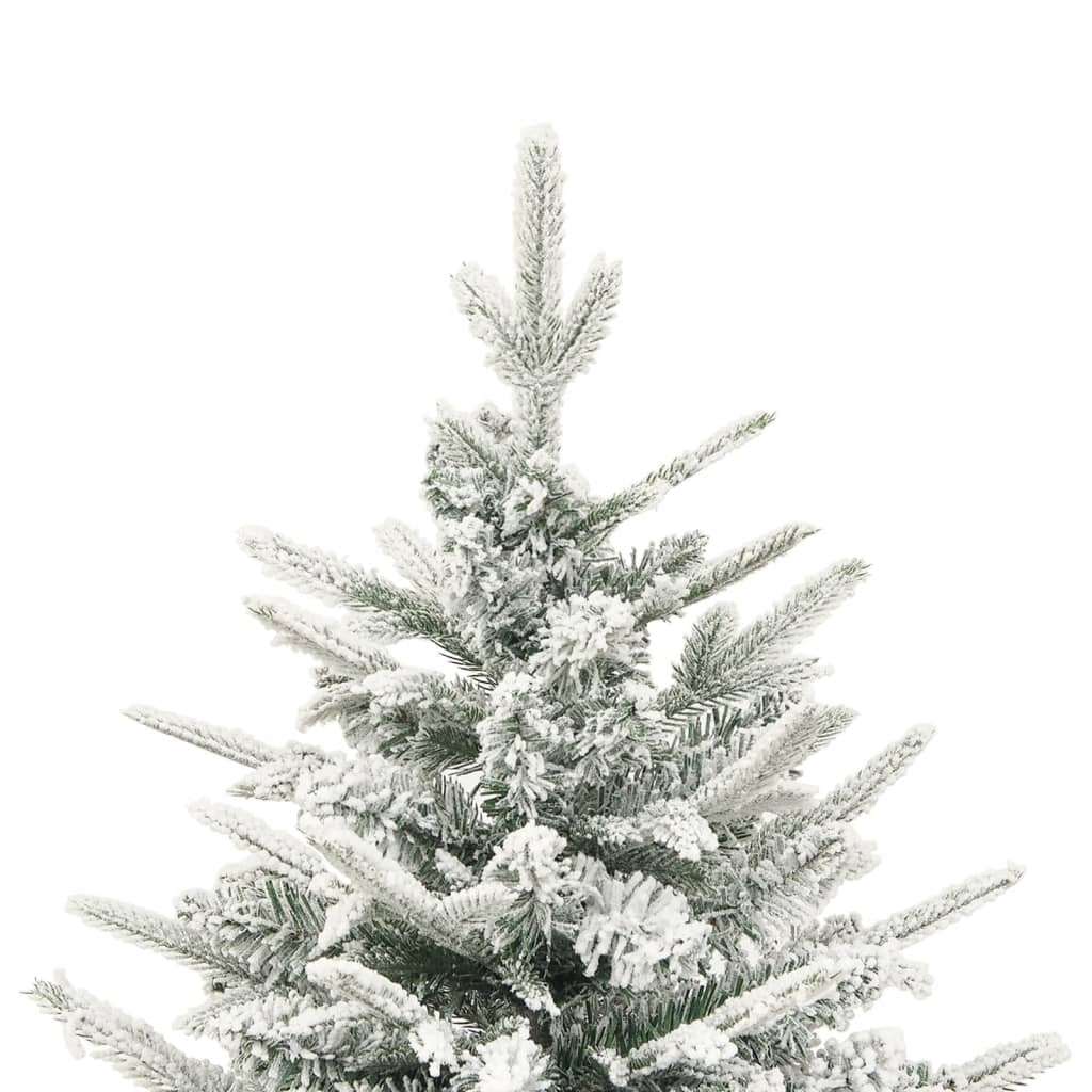 vidaXL Artificial Christmas Tree with Flocked Snow Green 120 cm PVC&PE