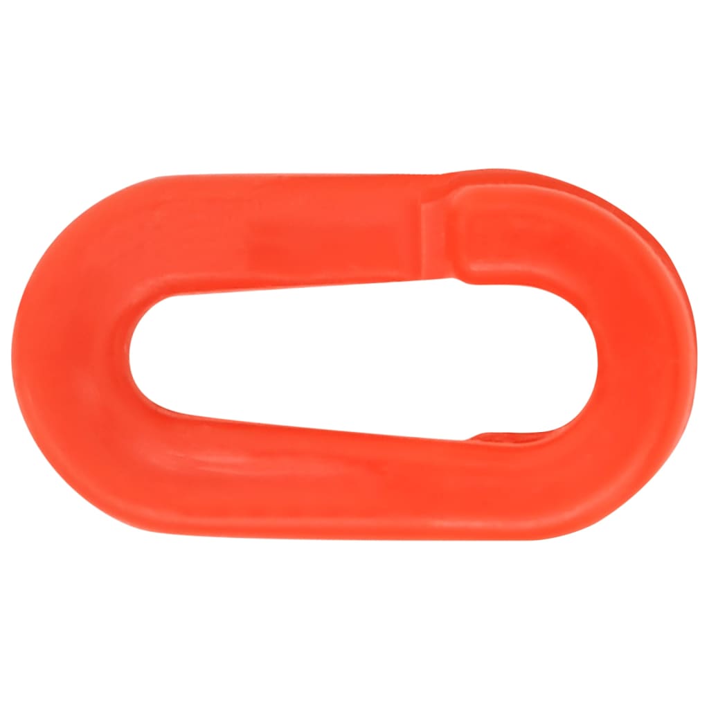 Traffic Control Bollards 10 pcs with Chain 75 cm PE