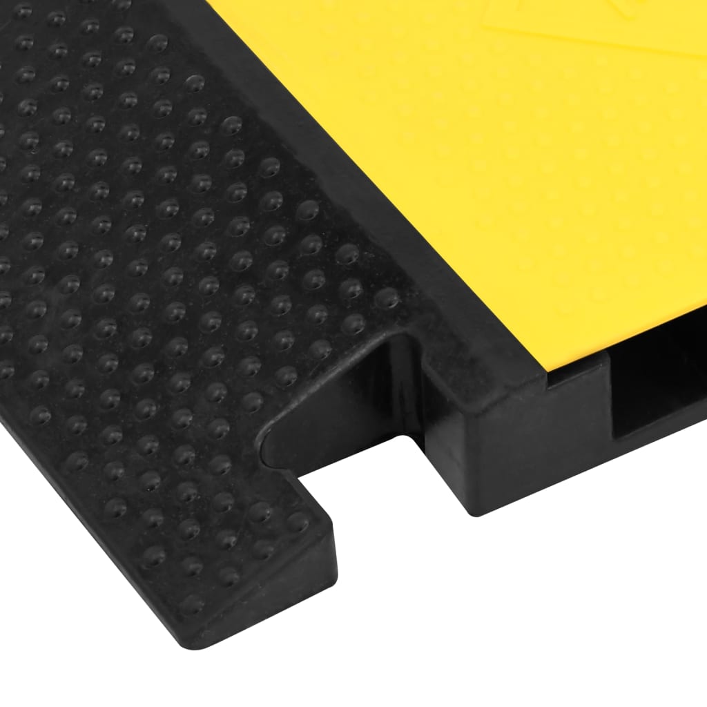 vidaXL Cable Protector Ramp with 5 Channels 90 cm Rubber