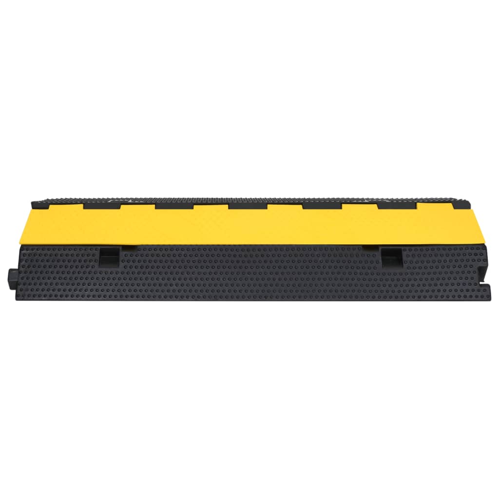 vidaXL Cable Protector Ramp with 2 Channels 100 cm Rubber