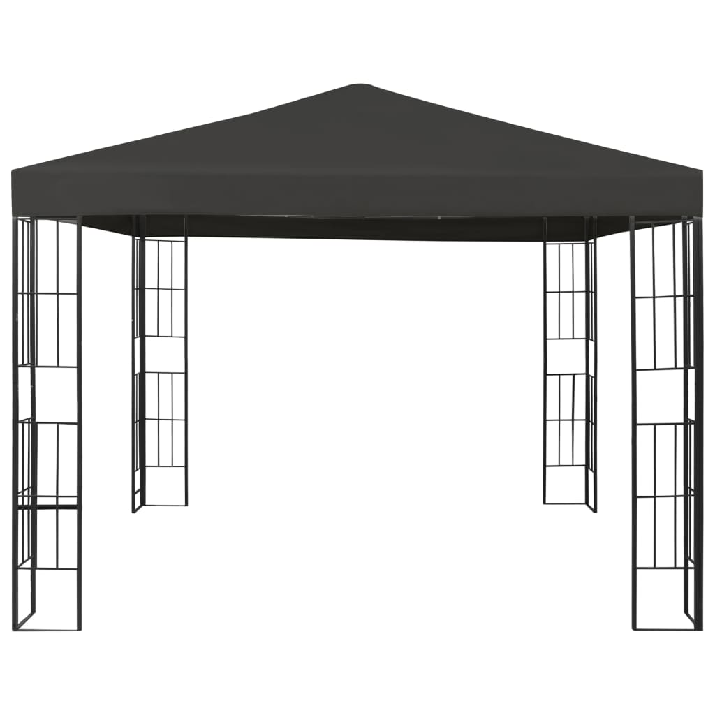 Gazebo | Anthracite and black | Steel frame, Polyester canopy | 3x3 m