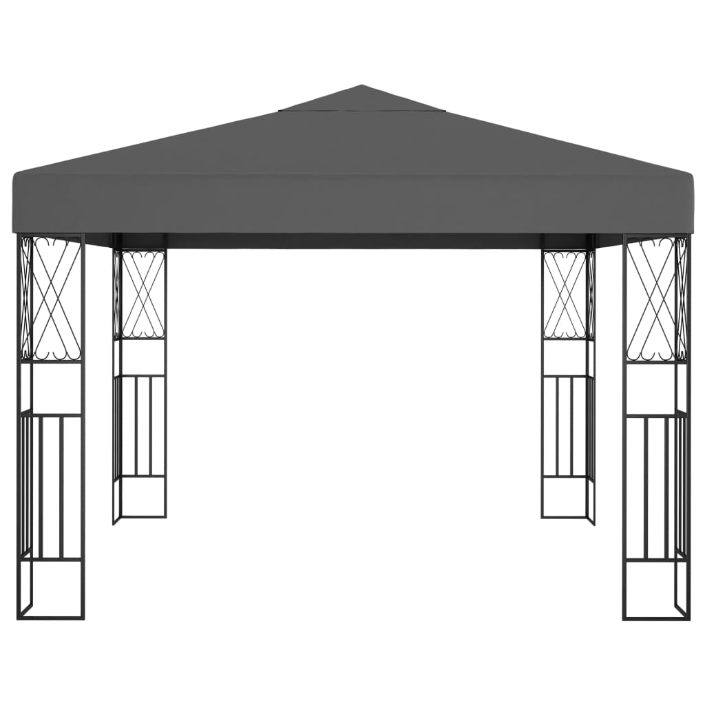 Gazebo | Anthracite | Steel | 3x3 m | Gazebo | Square | Contemporary